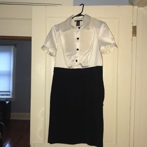 Size 4 cocktail dress, white and black